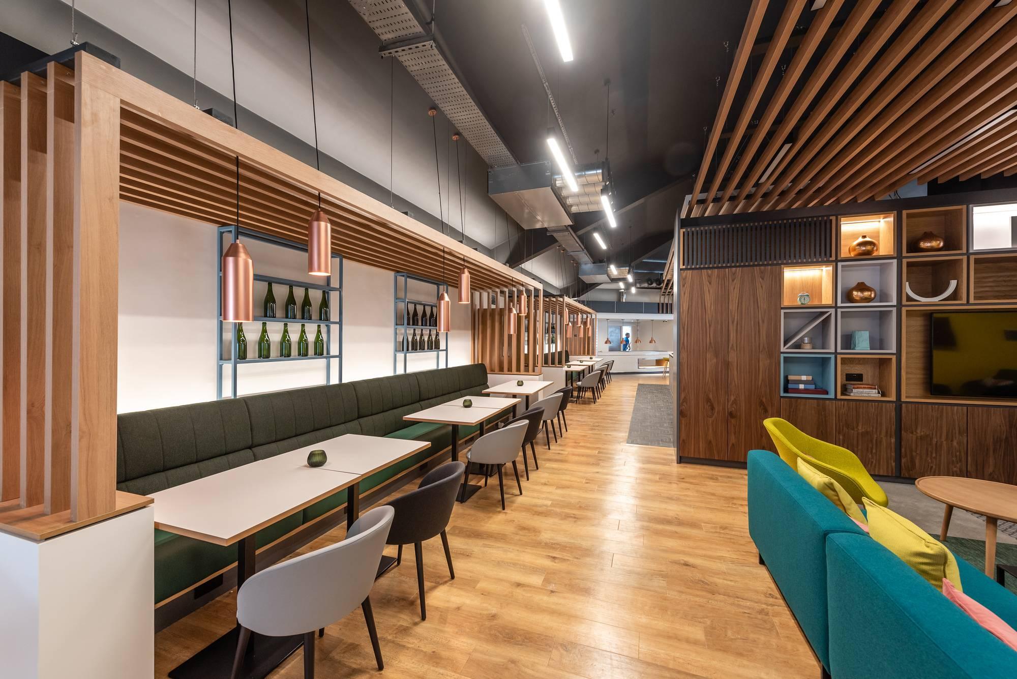 Bespoke slatted timber joinery and custom cabinetry manufactured by Dubai Source